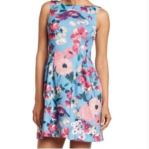 Vince Camuto Sleeveless Floral Print Mini Dress NWT Size 6